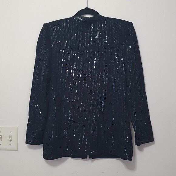COPY - St. John Evening Knitted Sequins Blazer Jacket - Picture 11 of 11